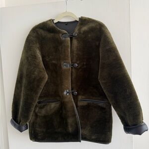 MANGO Faux Fur - Toggle Coat